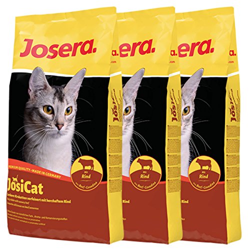 Josera 3 x 10 kg JosiCat Rind