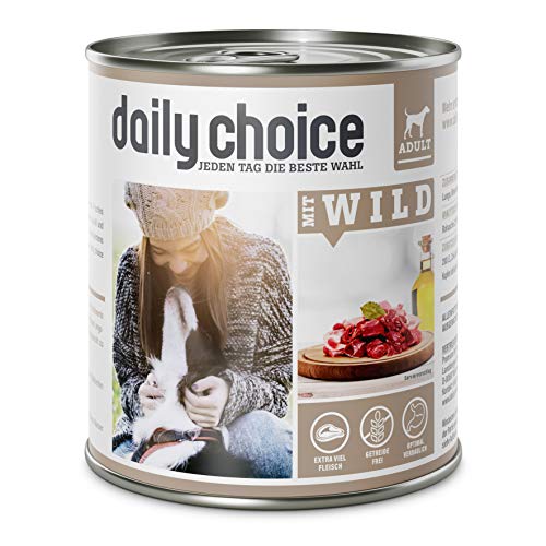 daily choice   12x 800g     getreidefrei   Wild   70% Frischfleisch  und Innereienanteil Optimale Verträglichkeit