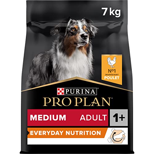 PRO PLAN Medium Erwachsene mit OPTIBALANCE Reich an Huhn 7 kg Trockenfutter für mittelgroße Erwachsene Hunde