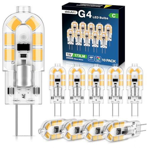 QOJUXß 1W 173LM Klasse C Ersatz für 15W Halogenlampen Stiftsockel Energiesparlampe Kein Flimmern 10er