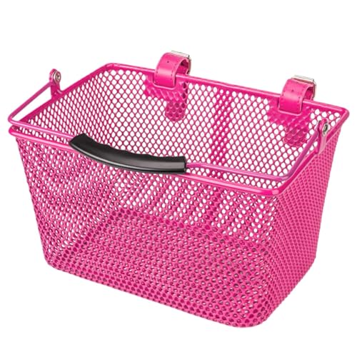 Kinder Fahrradkorb   Lenkermontierter Korb Für Kinderfahrräder Metall Aufbewahrungskorb Für Snacks Trinkflasche Puppen Schlüssel Und Spielzeug Mit Griff