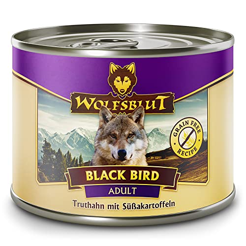 Wolfsblut Black Bird Hundefutter für Erwachsene 200 g 6 Stück