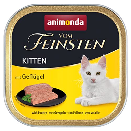 vom Feinsten Kitten nass Geflügel 32x 100g Kitten nass ohne Getreide Zucker frischen fleischlichen Zutaten