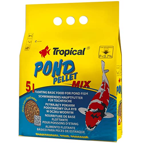 Pond Pellet Mix 5L 650g   Vollständiges Schwimmfutter für