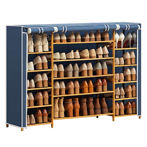 Yyqx Schuhhalter Schuhablage Organizer Cabinet Tower Oxford Stoffbezug Schuhständer Color Blue
