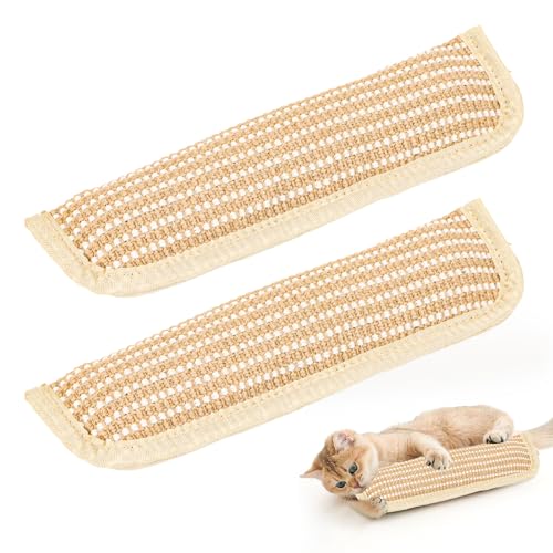 Encuryna 2 Stück Katzenminze Spielzeug 35 cm Katzenminze Kissen Großes Jute Kratzbrett Für Katzen Katzenspielzeug en Von Hauskatzen Und Kätzchen