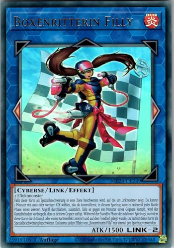 Boxenritterin   MP24 DE249   Ultra Rare   1. Auflage   Deutsch   Yugioh   25th Anniversary Tin Dueling Mirrors   mit RC Fieldcenter