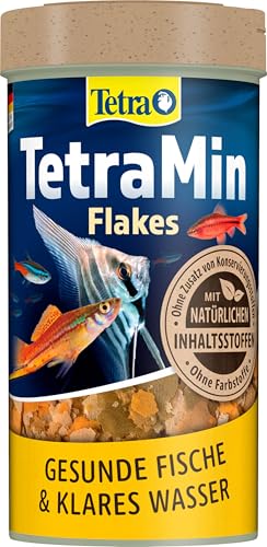 TetraMin Flakes - Fischfutter in Flockenform für alle Zierfische ausgewogene Mischung für gesunde Fische und klares Wasser 250 ml Dose