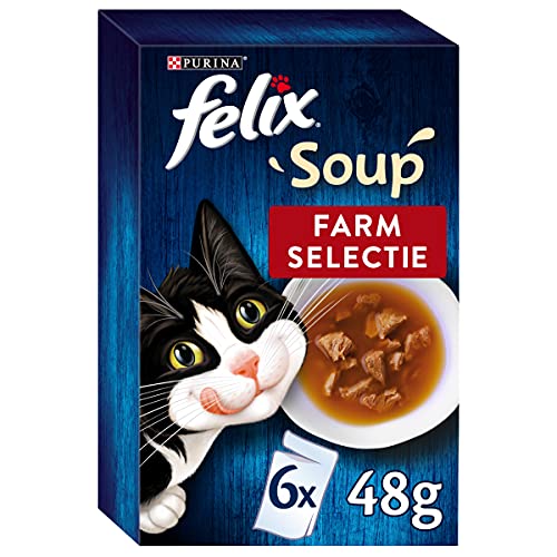 Felix Suppe Farm Selection Katzensuppe 6 x 48g - 4er Box 24 Portionsbeutel 1 15kg