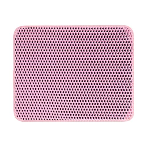 Ksikdeg Katzenstreu Fangmatte ausgehöhlt doppellagig verschiedene Größen zum Sieben ausgehöhlte Matte für Reiniger