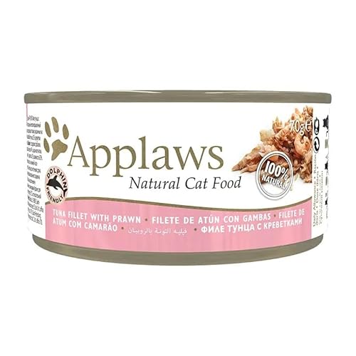 APPLAWS Katzendose Atun und Garnelen 24 x 70 g