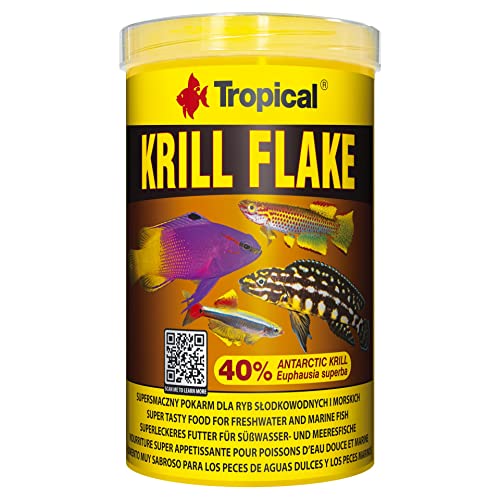  Krill 40% Flakes 1000 ml farbverstärkendes Fischfutter Flocken