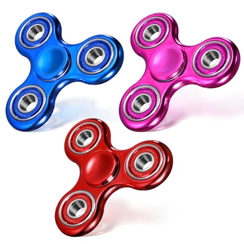 SCIONE 3Stück Fidget Spinner Sensorisches Hand Zappelspielzeug Angst Stress Relief Geburtstag Ostern Geschenke für Kinder Jungen Erwachsene Mädchen