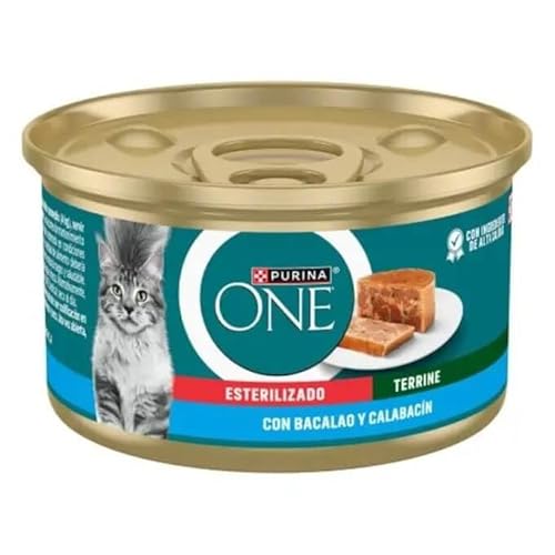 Purina ONE Bifensis Nassfutter für Katzen sterilisiert mit Kabeljau 12 Dosen 85 g