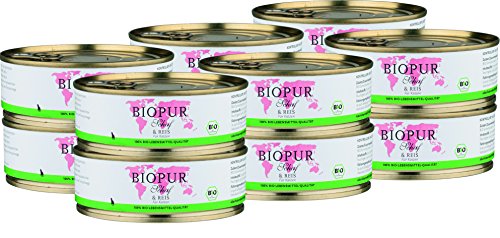 BIOPUR Bio Katzenfutter Schaf Reis 12x200g