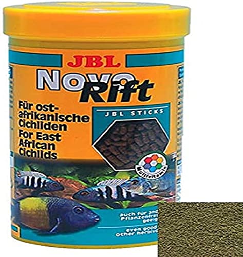 JBL NovoRift 30295 Alleinfutter für aufwuchsfressende Buntbarsche Sticks 1 l