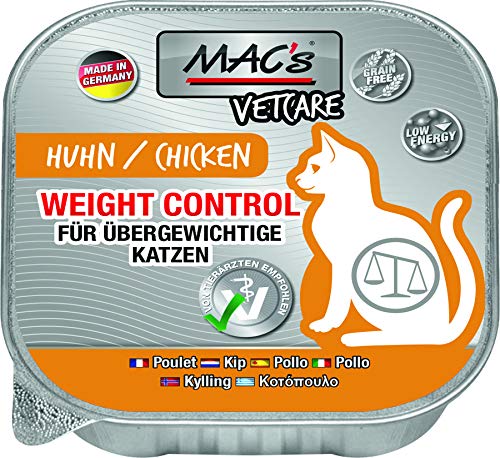 MACs Cat Vetcare Weight Control Huhn 100g für Katzen 16er Pack 16 x 100g