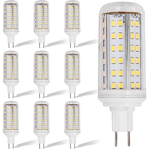 TPMAFF G8 5 LED-Glühbirne 10 Watt 1000 Lumen dimmbar G8 5-Lichtquelle G8 5-LED-Mais-Glühbirne mit Doppelstiftsockel entspricht 100 Watt Halogen einstellbare Helligkeit 10 100% 10 Stück