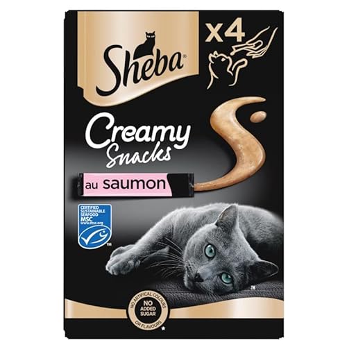 Animals Sheba Creamy Snacks Leckerlis für Katzen für Erwachsene 4 x 12 g 4 Stück