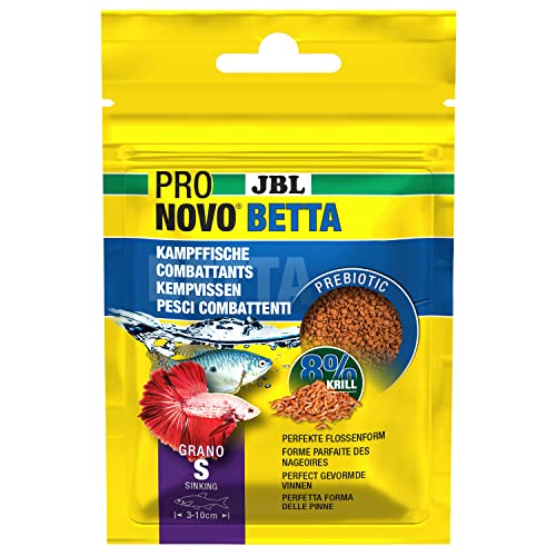 JBL PRONOVO BETTA GRANO Hauptfutter für Kampffische von 3-10 cm Fischfutter-Granulat Größe S 20 ml