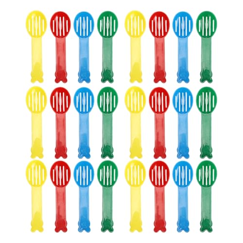 WEKADRIN 40 Stück Katzenstreuschaufeln Kleine Größe Kotschaufel Für Kleine Kätzchen Streuschaufel Für Vogelkäfige Streuschaufel Für Kleintiere Siebschaufel Reinigungswerkzeug Für