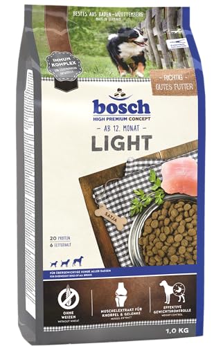 bosch HPC Light Hundetrockenfutter für übergewichtige Hunde aller Rassen 1 x 2.5 kg