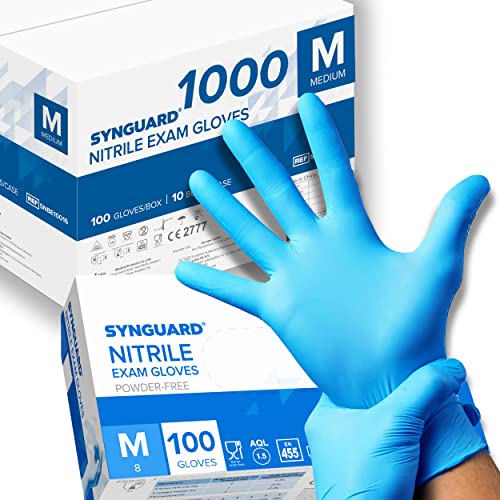1000 Nitril Handschuhe puderfrei latexfrei hypoallergen Lebensmittelhandschuhe medizinische Größe M