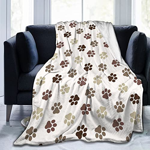 Katzenpfoten Decke für Fußabdruck weich für Kinder Erwachsene Anime sehr gemütlich luxuriös dekorativer Überwurf für Couch Auto 152 4x 127 cm