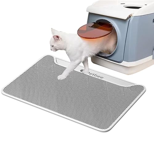 Katzenteppich Matte mit doppelter Verbreitung rutschfeste Fangmatte für Katzentablett Bodenmatte für E