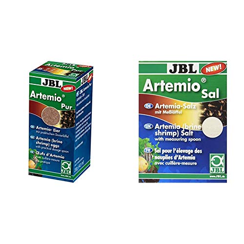 JBL ArtemioSal 30907 Eier zum Anmischen von Lebendfutter Eier 40 ml ArtemioSal 30906 Salz zum Anmischen von Lebendfutter Pulver 230 g