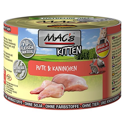 MACs Cat Kitten Pute Kaninchen 6x200g