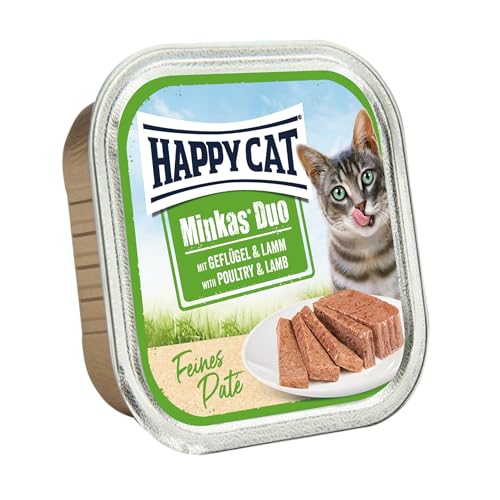 Happy Cat Minkas Duo Geflügel Lamm Pat 100 g