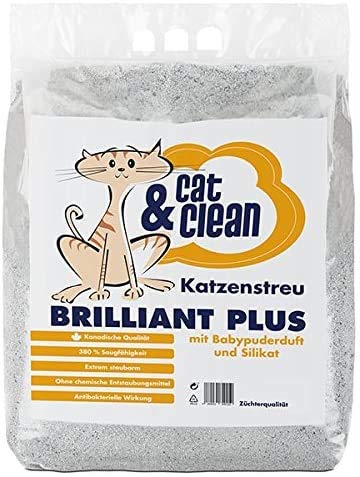 Cat Clean Katzenstreu Der Extraklasse Klumpendes Einstreu Extrem Saugfähig Naturprodukt Aus Bentonit Brilliant Plus 20
