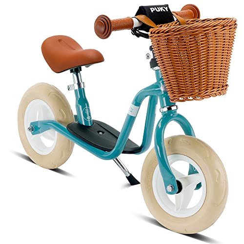 PUKY LR M Classic sicheres stylisches Laufrad Lenker Sattel höhenverstellbar rutschfestes Trittbrett für Kinder ab 2 Jahren Pastellblau