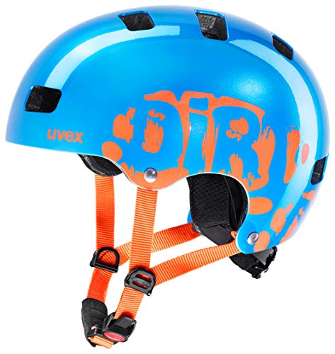 uvex Unisex Jugend kid 3 Fahrradhelm blue orange 55-58 cm