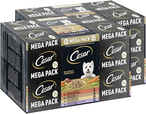 CESAR Schale Multipack Landragout 4 Varietäten 2 x 24 x 150g