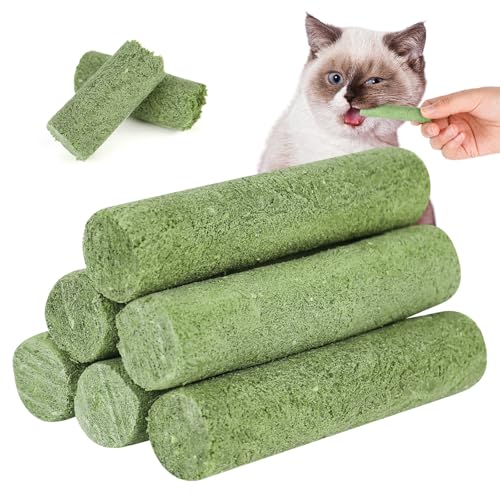 XCRPRT Katzengras Snack 120g Cat Grass Teething Stick Gefriergetrocknet Snacks Für Katzen Für Die Zahnpflege Und Haarknäuel Entfernen Katzenminze Katzengras Für Katzen Beißstab aus katzengras