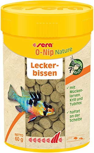 sera O Nip Nature 100 ml   Leckerbissen als Hafttabletten 7% Krill die gesunde Abwechslung   fürs Aquarium sehr hoher Verwertbarkeit somit weniger Algen