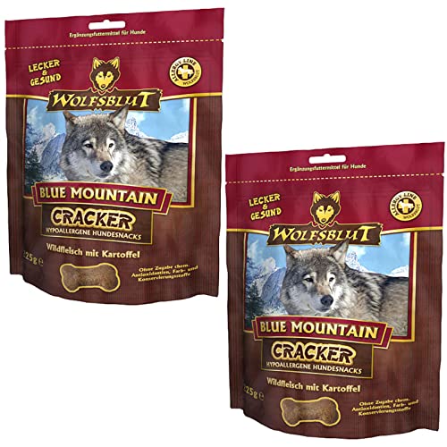 Wolfsblut Blue Mountain Cracker für Hunde - Doppelpack - 2 x 225g
