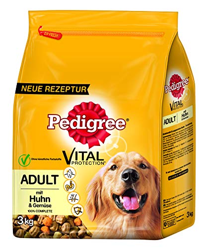 Pedigree Trocken Adult mit Huhn Gemüse 3kg Hundefutter