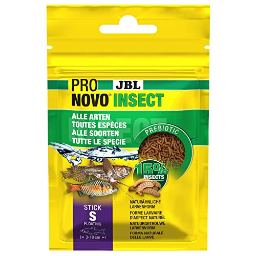 JBL PRONOVO INSECT STICK Futter für alle Aquarienfische von 3-10 cm Fischfutter-Sticks Größe S 20 ml