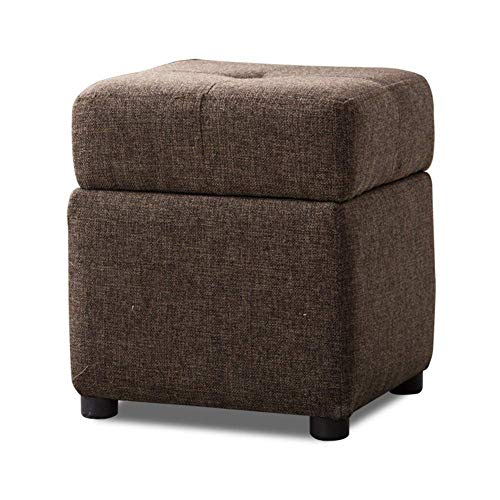 BHBXZZDB Hocker Aufbewahrungstür Provinz Raum Mode kreative tragbare Schuhsofa Bank Fuß Nano Hocker Kaffee 12x12x14in