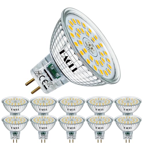 EACLL GU5.3 MR16 LED Birnen 6.5W Ersetzt 60W Halogen Leuchtmittel Neutralweiß 4000K 700lm Flimmerfrei AC DC 12V Strahler Nicht Dimmbar Reflektor Lampen mit 120 Abstrahlwinkel Spot 4er Pack
