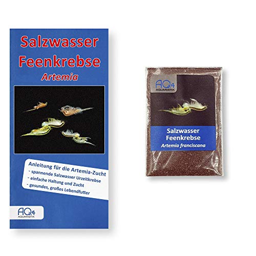 AQ4Aquaristik Artemia franciscana- Salzwasser Feenkrebse -ca. 1.000.000 Eier ca. 2ml - mit Anleitung