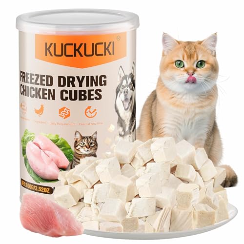 Gefriergetrocknete Snacks für Katzen Knuspriger Katzensnack mit Huhn Katzen Leckerlies
