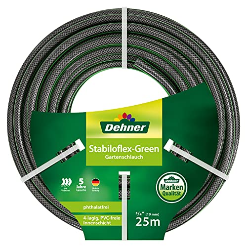 Dehner Gartenschlauch Stabiloflex 19 mm Länge 25 m 3 4 Zoll Kunststoff grün