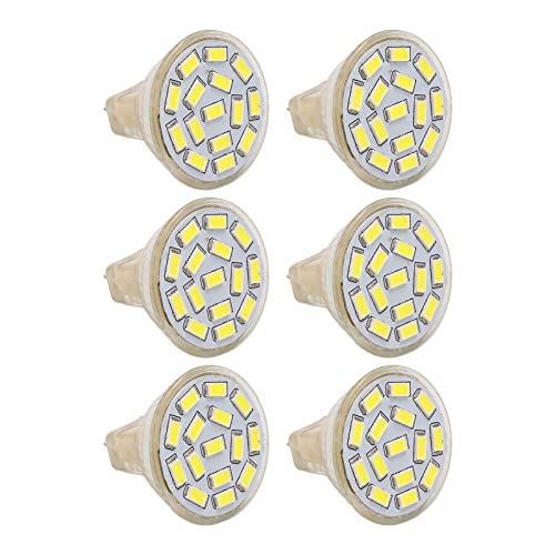 6 Stück GU4 LED-Leuchtmittel 270 Lm 15 LEDs Energiesparend MR11 für Zuhause Outdoor Landschaftsbau Helles Licht