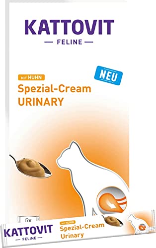 Kattovit Spezial Cream Urinary mit Huhn - Ergänzungsfuttermittel für Katzen 11 x 6 x 15g