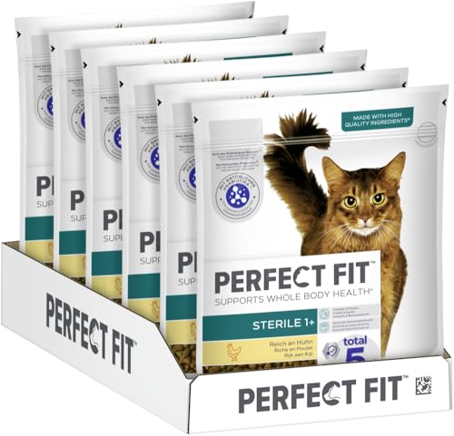 PERFECT FIT Katze Trocken Sterile Huhn 6x750g