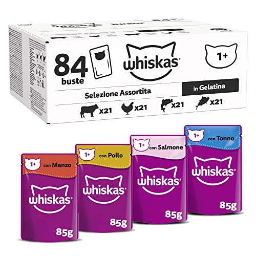  Adult 1 Katzennassfutter Gemischte Auswahl Gelee 84 Portionsbeutel 84x85g 1 Großpackung Hochwertiges Katzenfutter nass für ausgewachsene